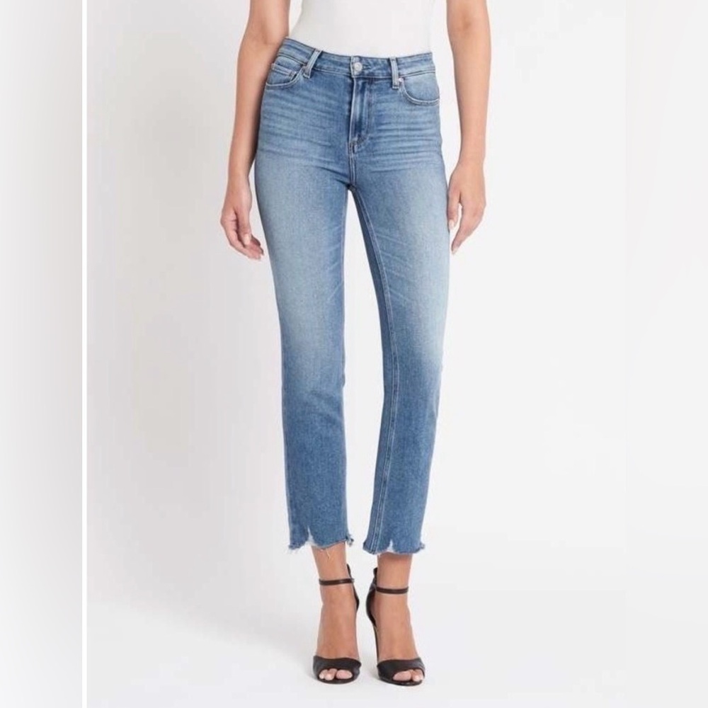 PAIGE Cindy high rise jeans raw hem park ave color